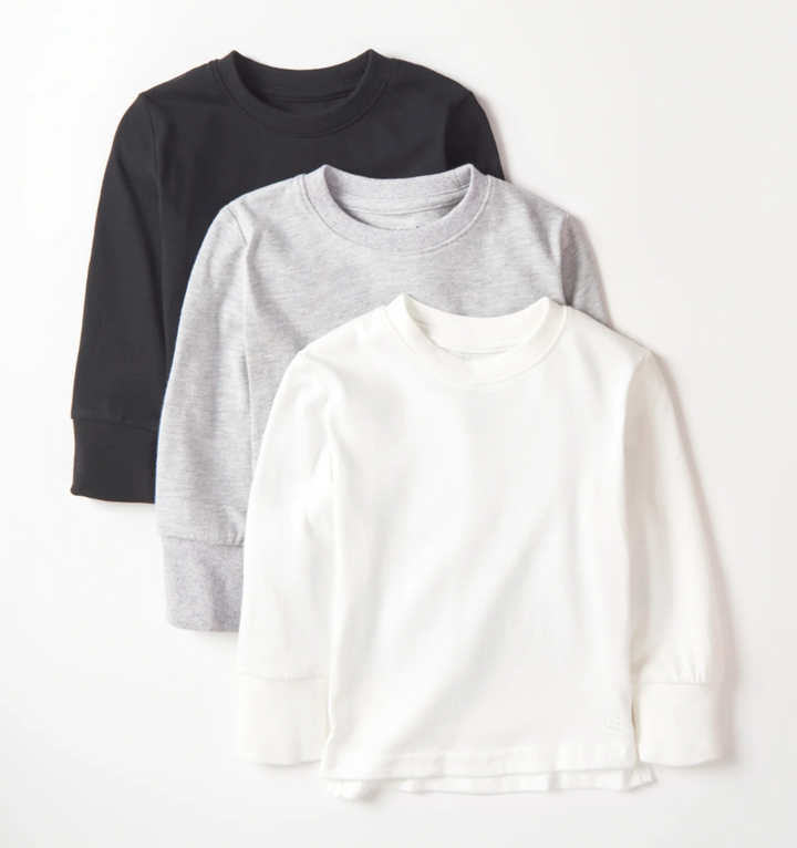 Little Bipsy - Long-Sleeve Elevated Tee in Black