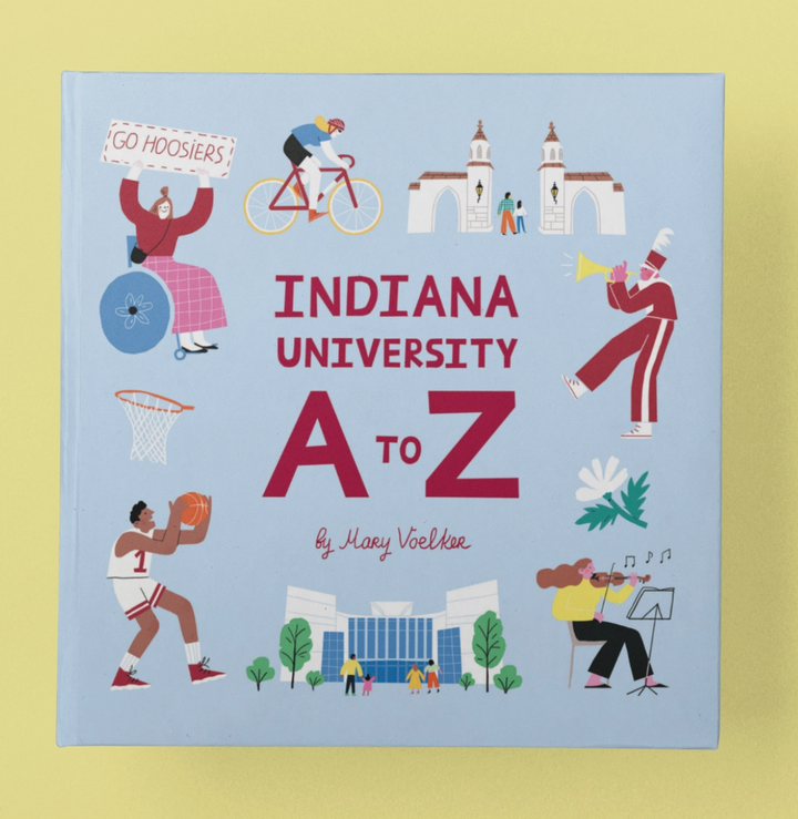 Indiana University A to Z Book by Mary Voelker - Hard Cover