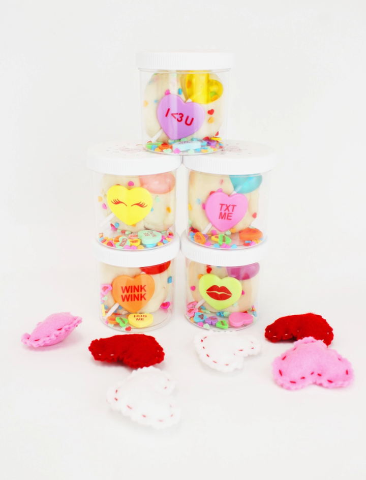 KidDoughs - Valentine Mini Dough-to-Go 8oz Jars - 2 Options