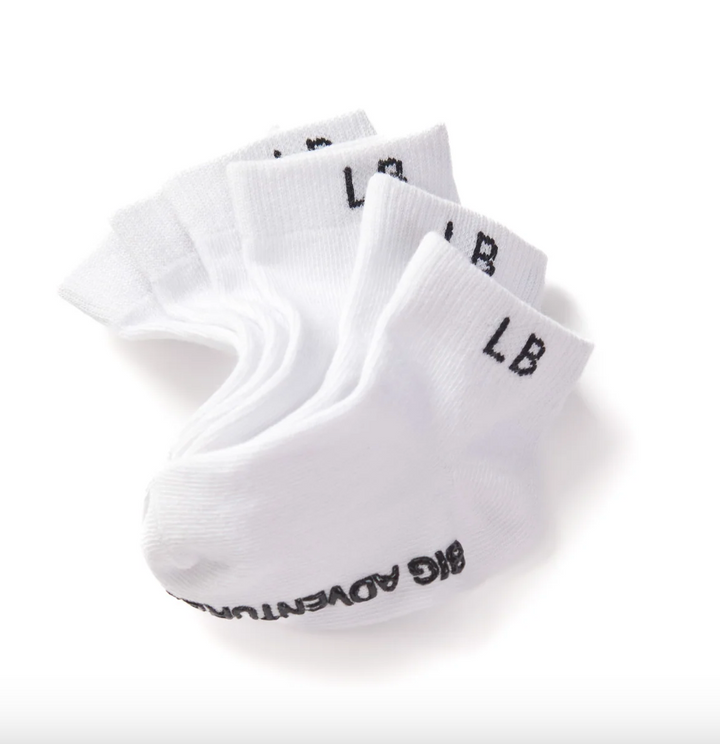 Little Bipsy - 3-Pack Ankle Socks - White