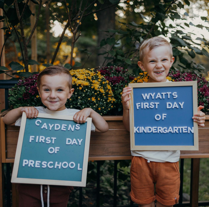 The Type Set Co - 15"x15" Green Magnetic Chalkboard