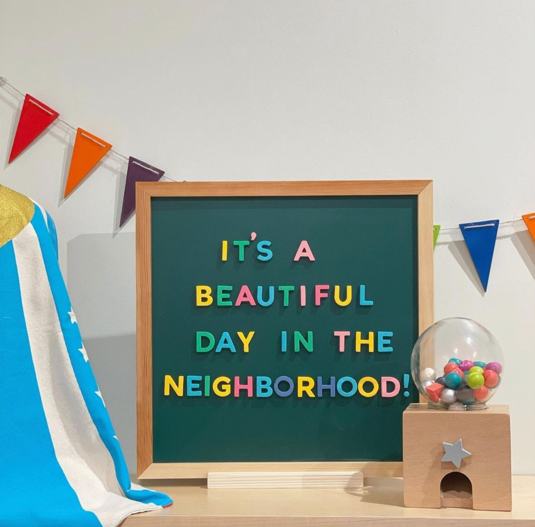 The Type Set Co - 15"x15" Green Magnetic Chalkboard
