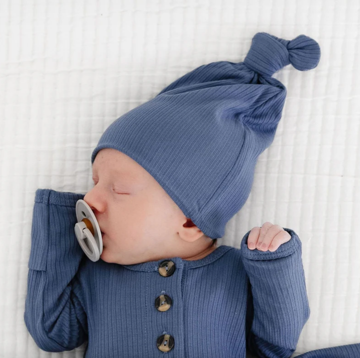 Lou Lou & Co - Infant Harrison Knotted Hat Blue