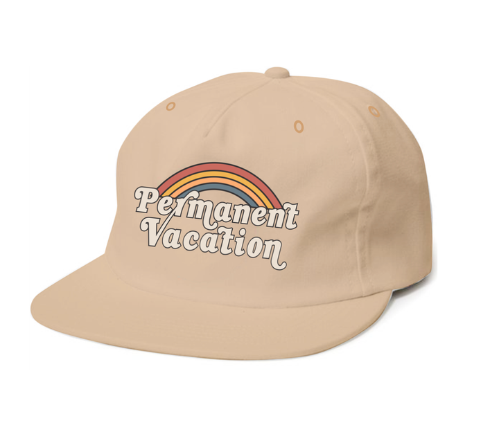 Tiny Whales - Permanent Vacation Snapback Hat in Sand