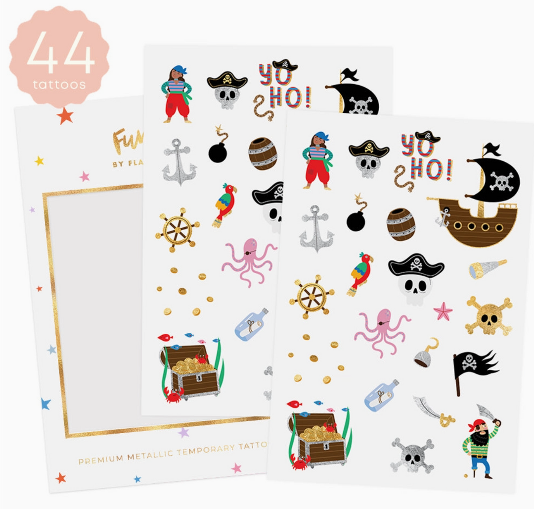 Fun Tats - Pirate Kids Temporary Tattoos