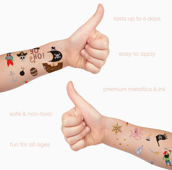 Fun Tats - Pirate Kids Temporary Tattoos