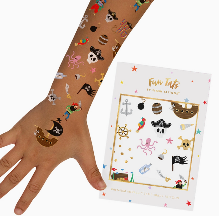 Fun Tats - Pirate Kids Temporary Tattoos
