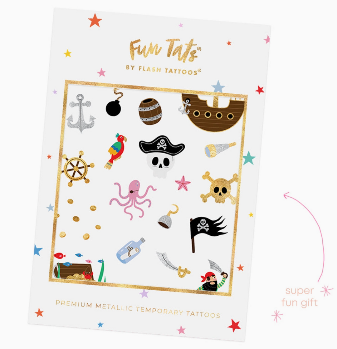 Fun Tats - Pirate Kids Temporary Tattoos