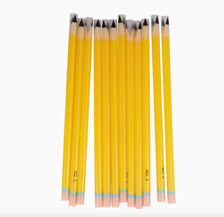 Classic Pencil Reusable Straws - Set of 12