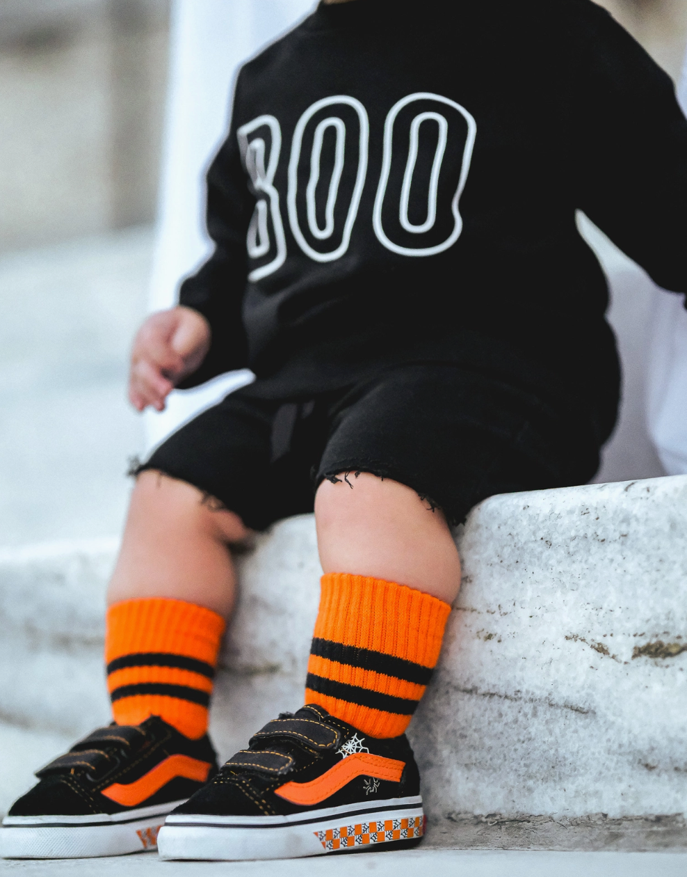 Holland Ave - Baby BOO Halloween Sweatshirt in Black