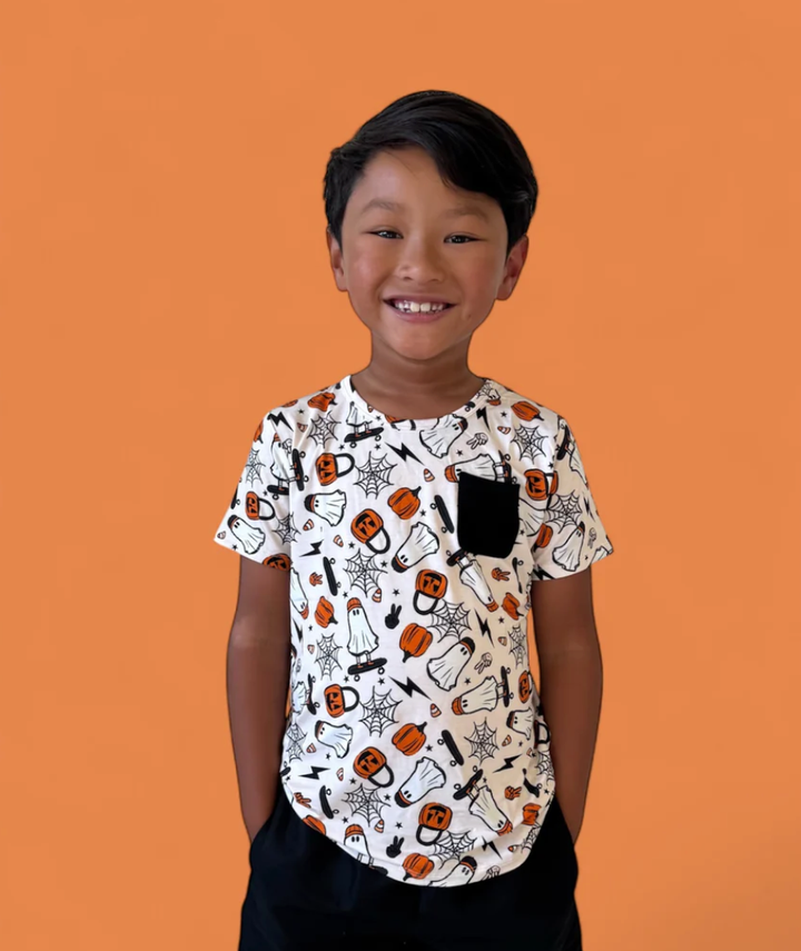 Dream Big Little Co - BOOgie and Board Pocket Tee