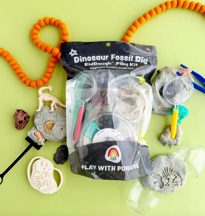 KidDoughs - Dinosaur Fossil Dig Playkit