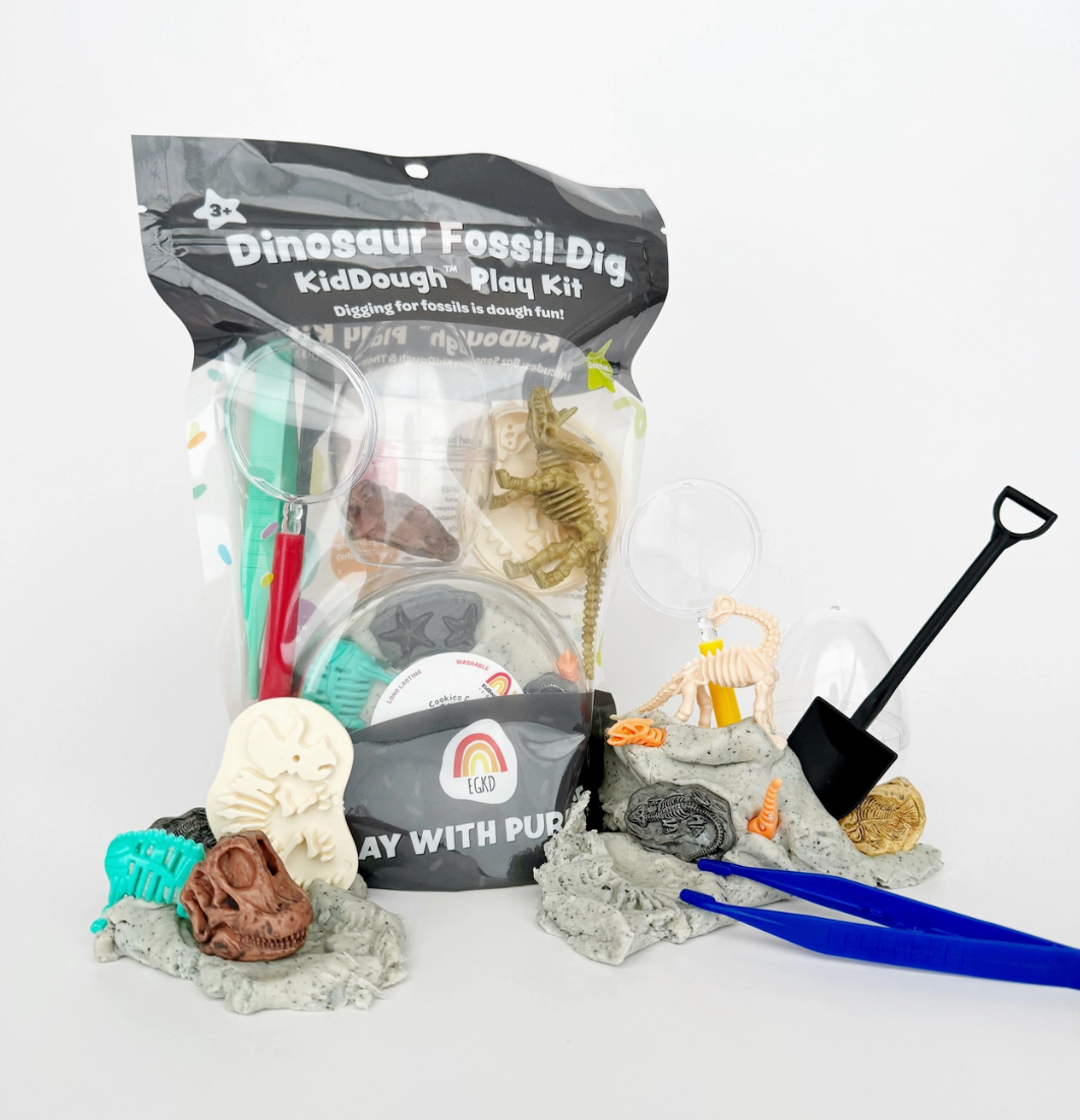 KidDoughs - Dinosaur Fossil Dig Playkit