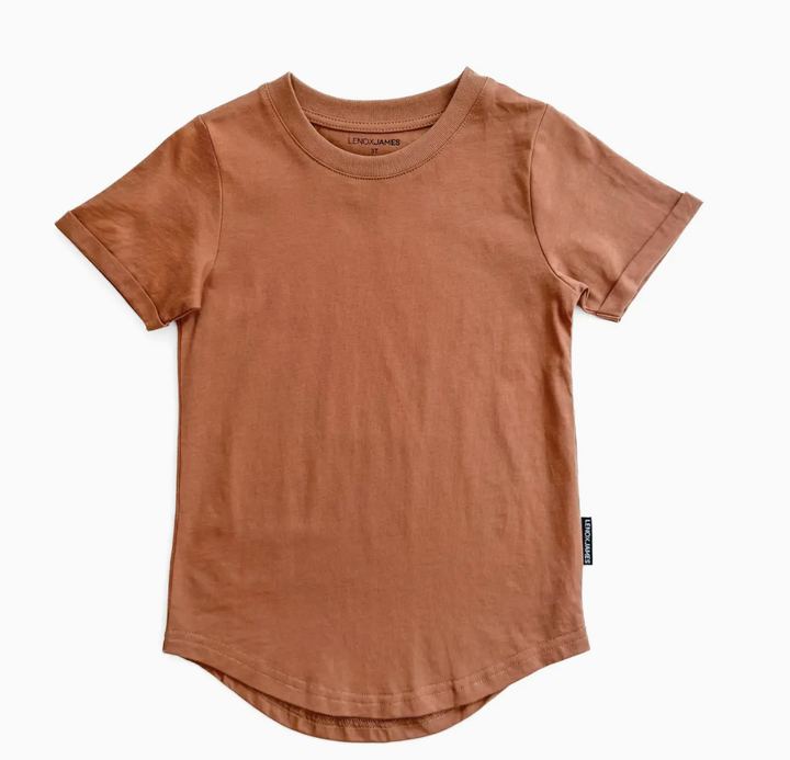 Lenox James - Basic Tee in Rust