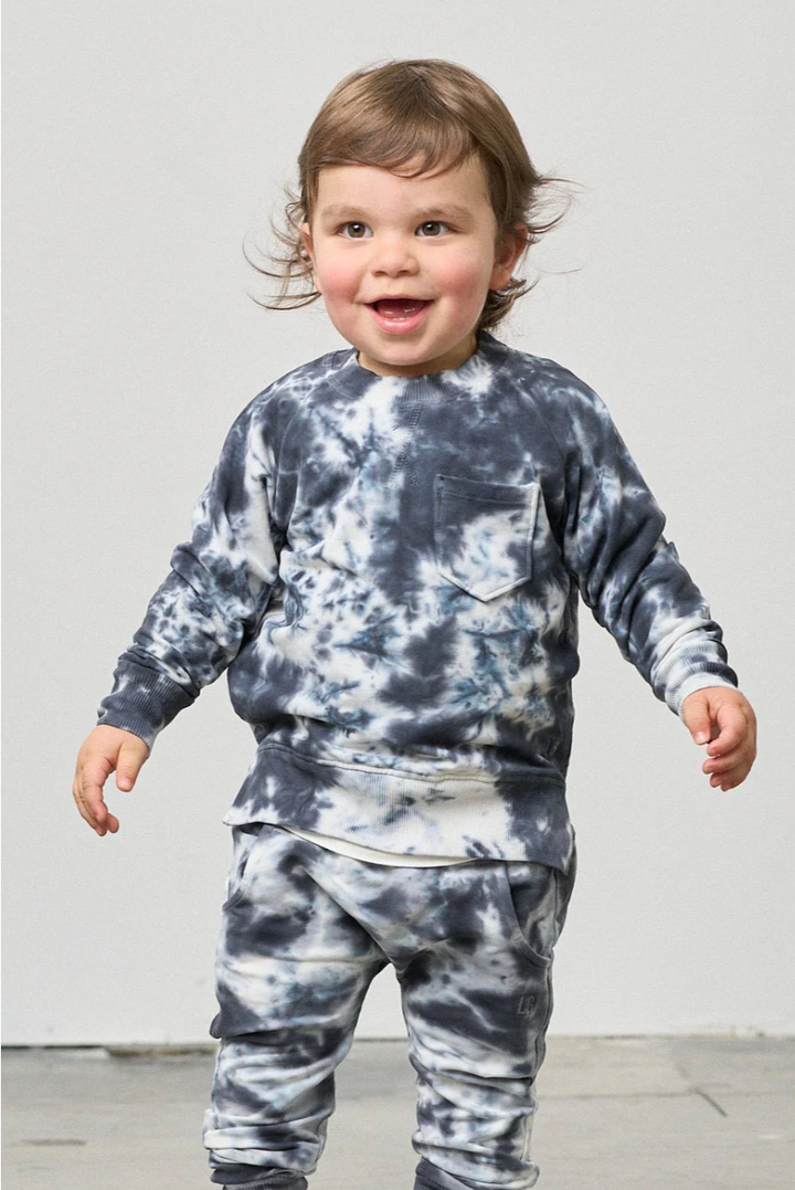 Little Bipsy - Marble Pullover in Blue (7)