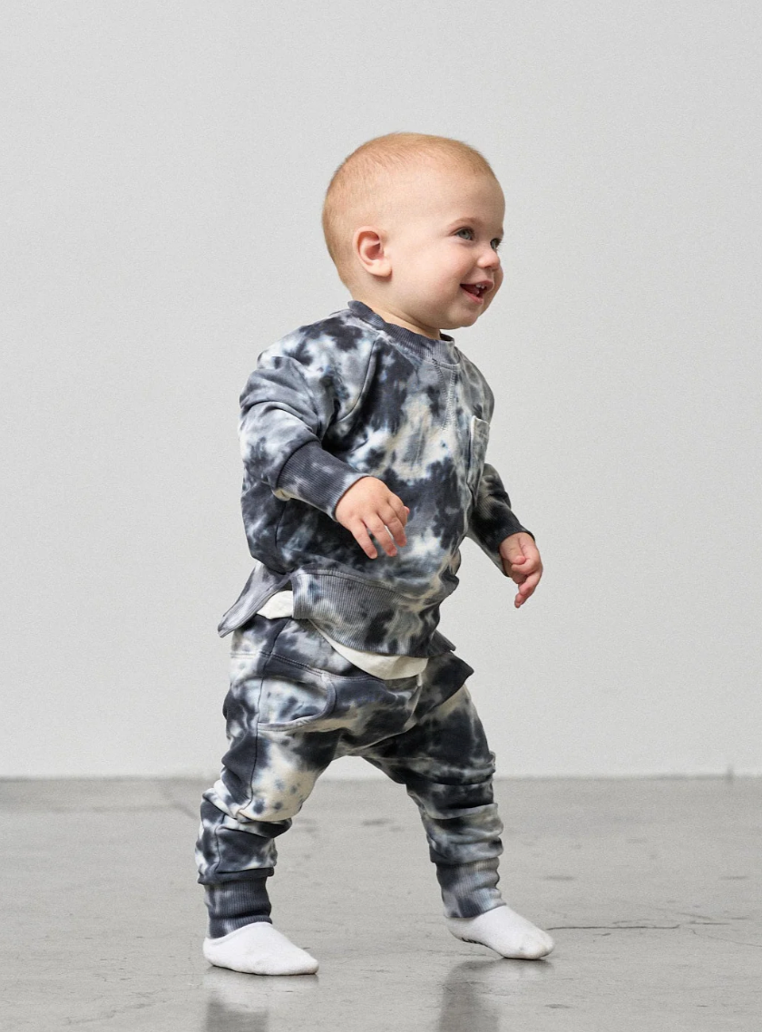 Little Bipsy - Marble Pullover in Blue (7)