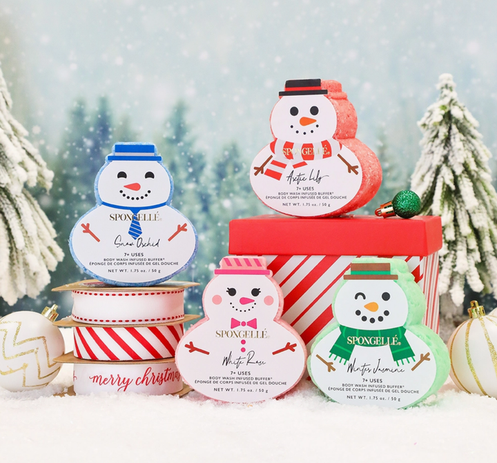 Spongelle - Body Wash Infused Buffers - Snowmen