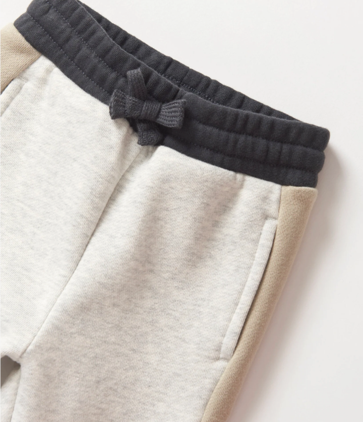 Little Bipsy - Side Stripe Jogger in Stone Grey