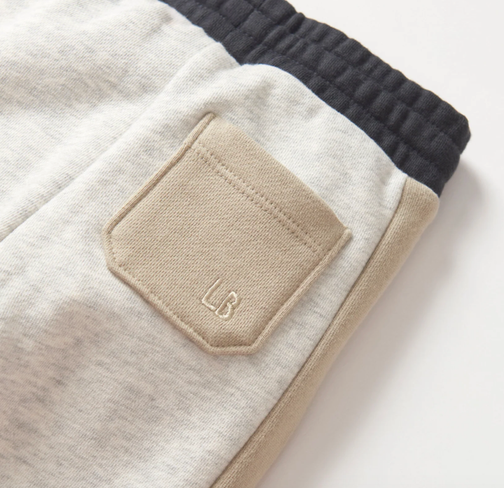 Little Bipsy - Side Stripe Jogger in Stone Grey