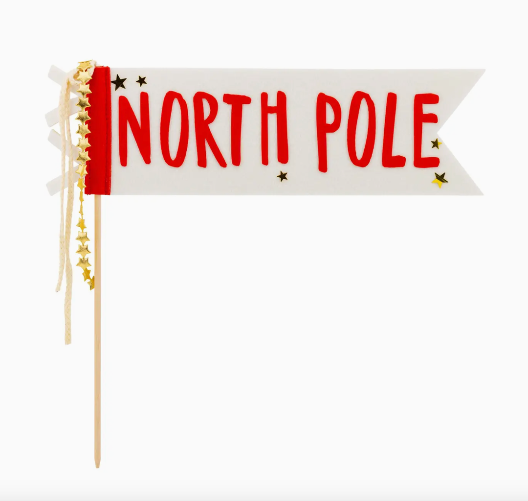 Believe/North Pole Felt Pennant Set - 14.5"