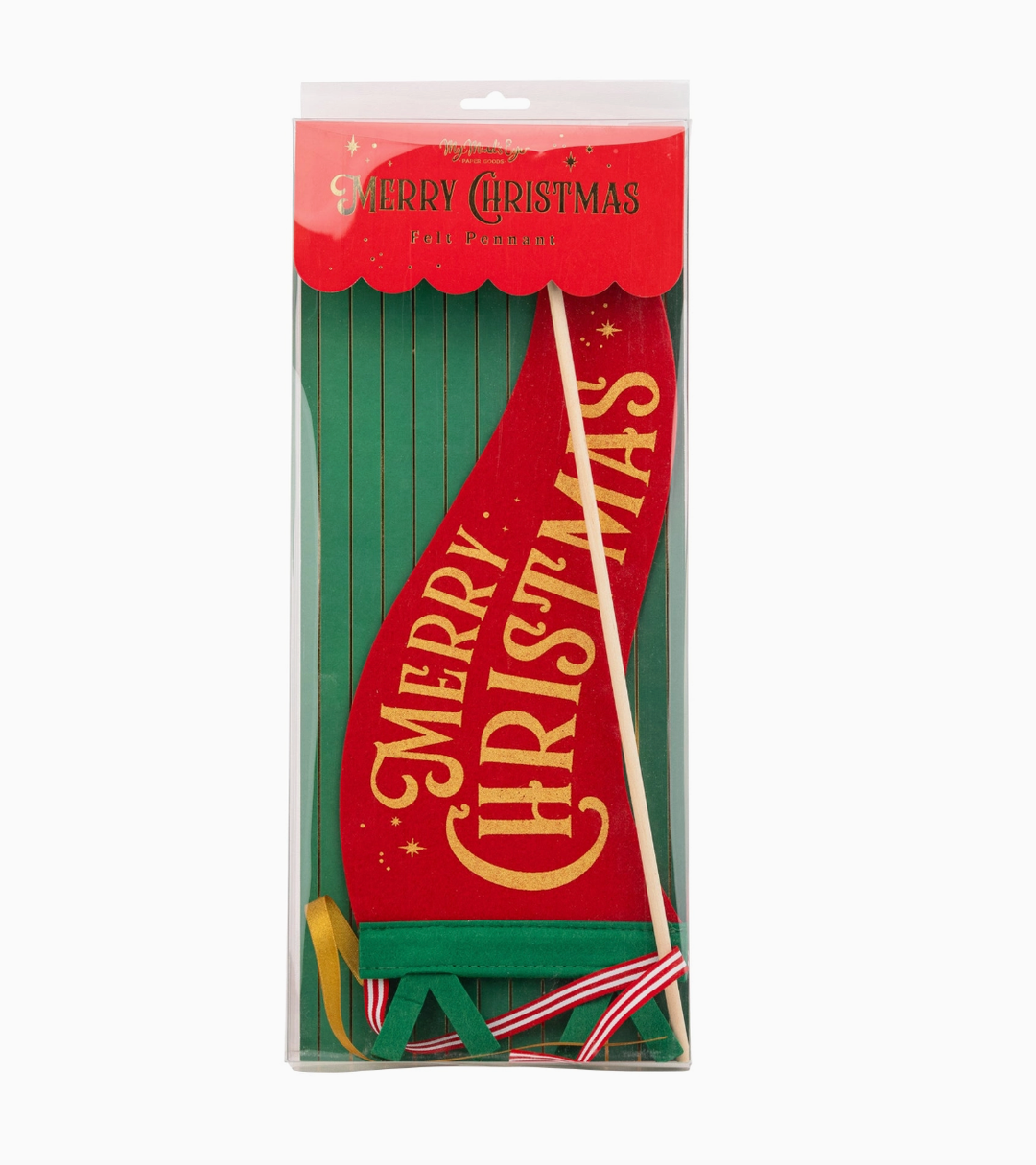 Merry Christmas Felt Pennant - 15"