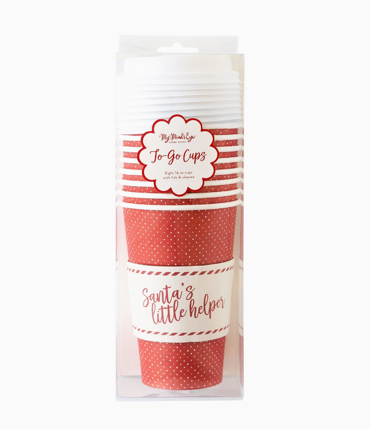 Santa's Little Helper To-Go Cups (8 Count)