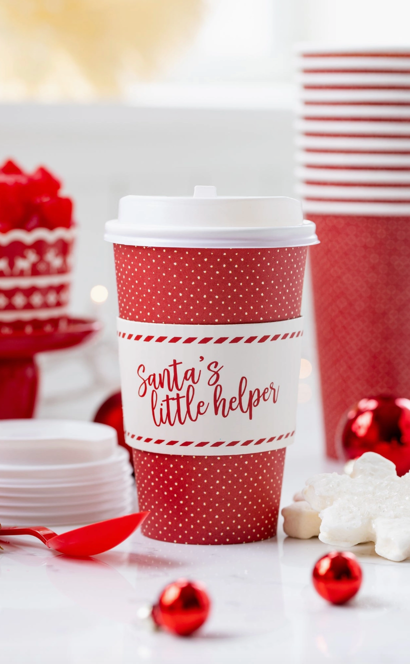 Santa's Little Helper To-Go Cups (8 Count)