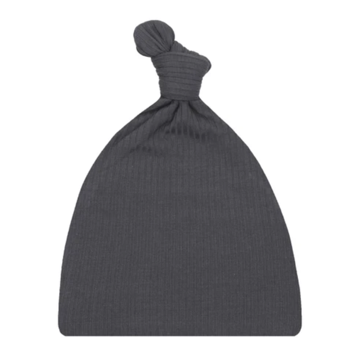 Lou Lou & Co - Infant Hudson Ribbed Knotted Hat in Charcoal