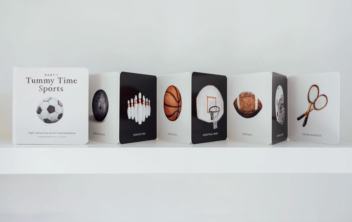 Baby's Tummy Time Sports Book by Tabitha Paige - Accordion Board Book