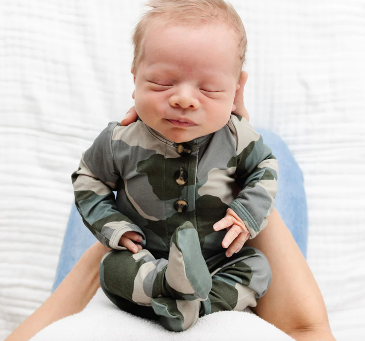 Lou Lou & Co - Infant Roger Top + Bottom Set in Camo