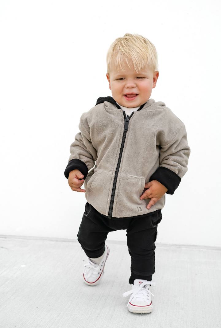 Little Bipsy - Reversible Fleece Zip Hoodie