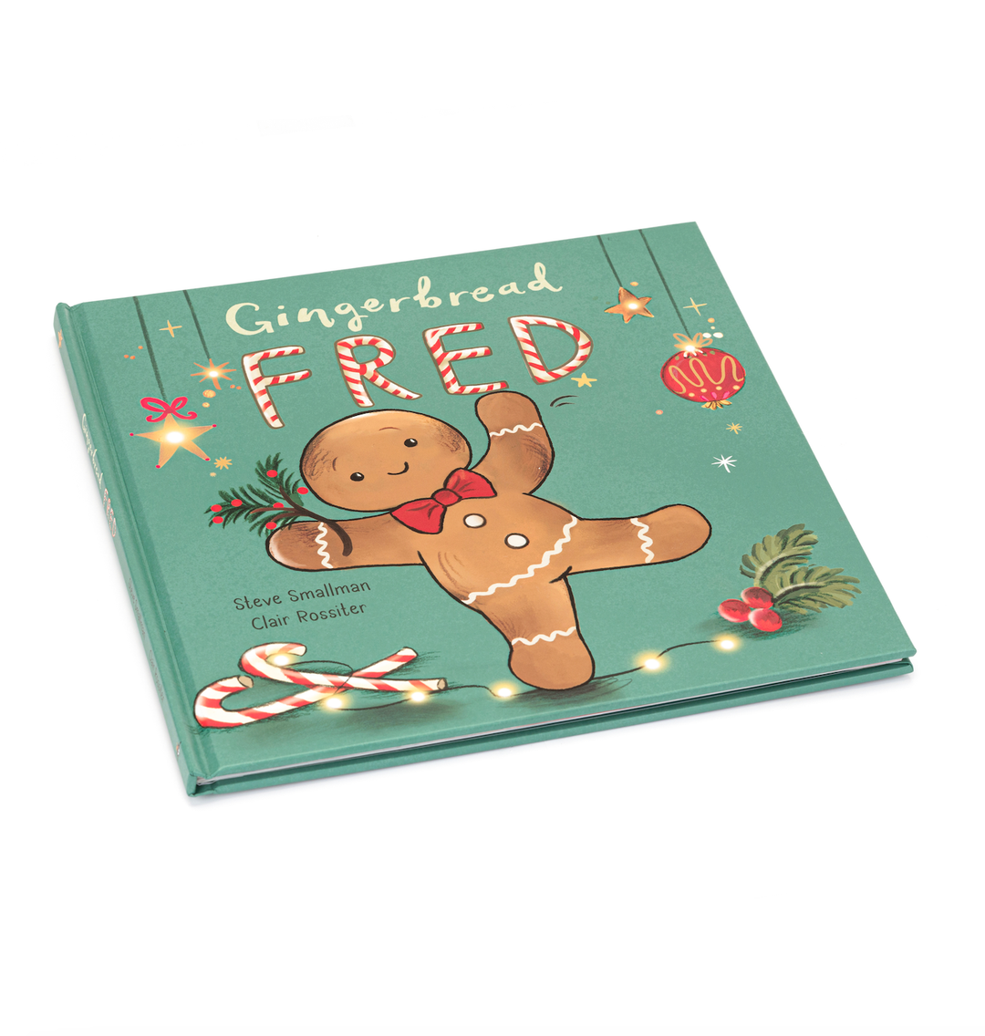 Jellycat - Gingerbread Fred Harcover Book- 10"