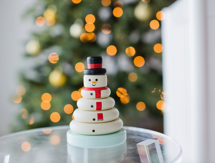 Wooden Snowman Stack Toy