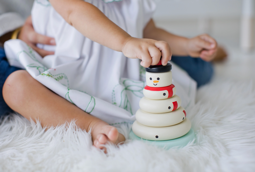 Wooden Snowman Stack Toy