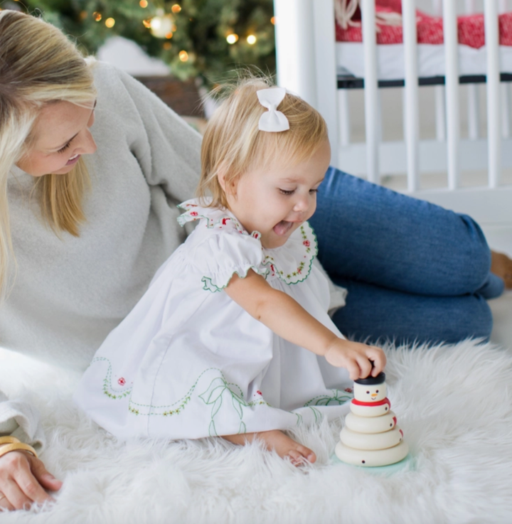 Wooden Snowman Stack Toy