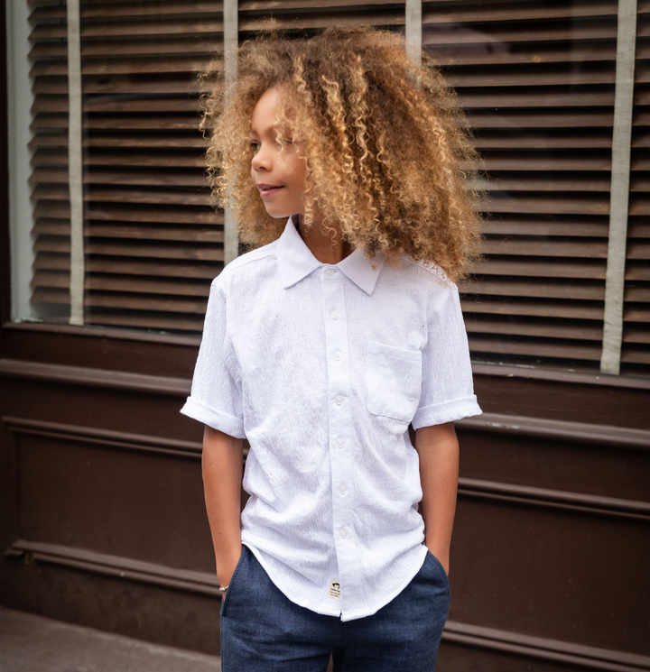 Appaman - Boys Beach Shirt in White