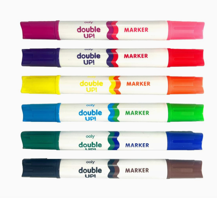 Ooly - Double Up! Double Ended Markers - Set of 6/12 Colors