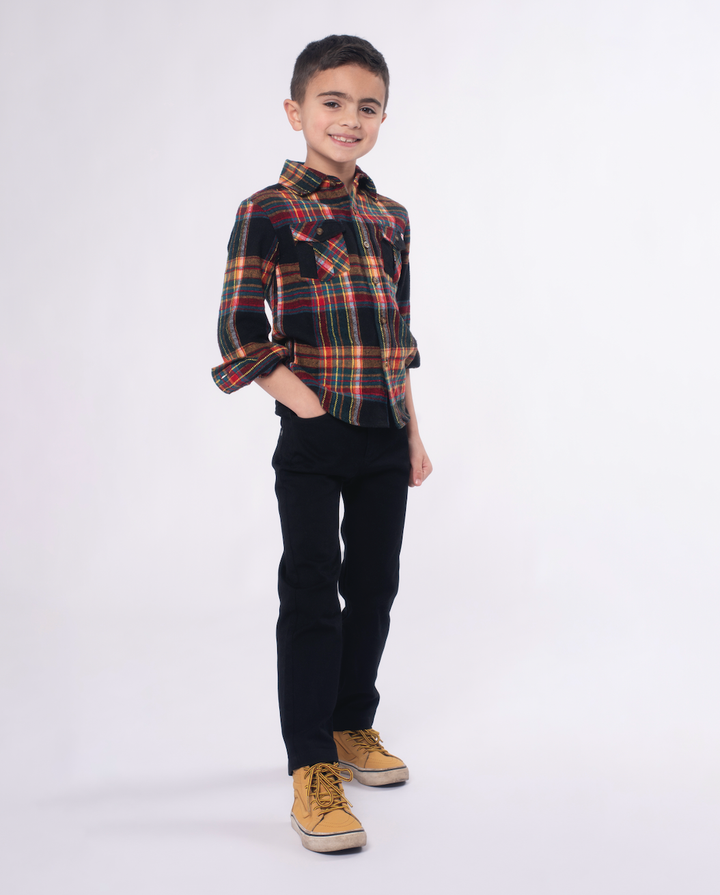 Appaman - Boys Flannel Shirt in Vintage Tartan