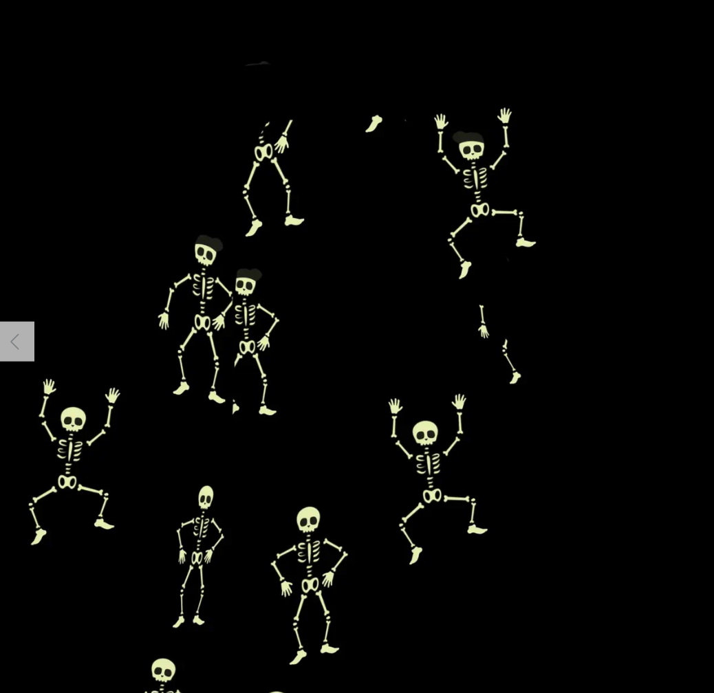 Miles - Glow-in-the-Dark Skeletons Sweatpants in Black