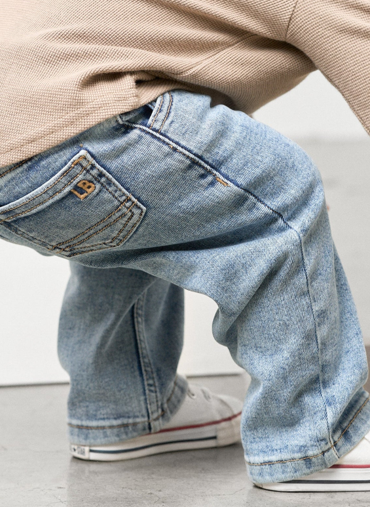 Little Bipsy - Straight Leg Denim in Light Wash