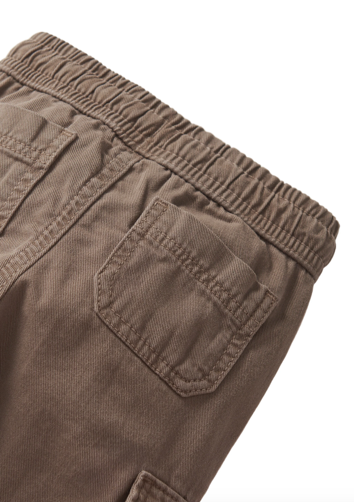 Little Bipsy - Cotton Twill Cargo Jogger in Mushroom