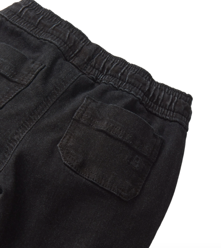 Little Bipsy - Denim Jogger in Black