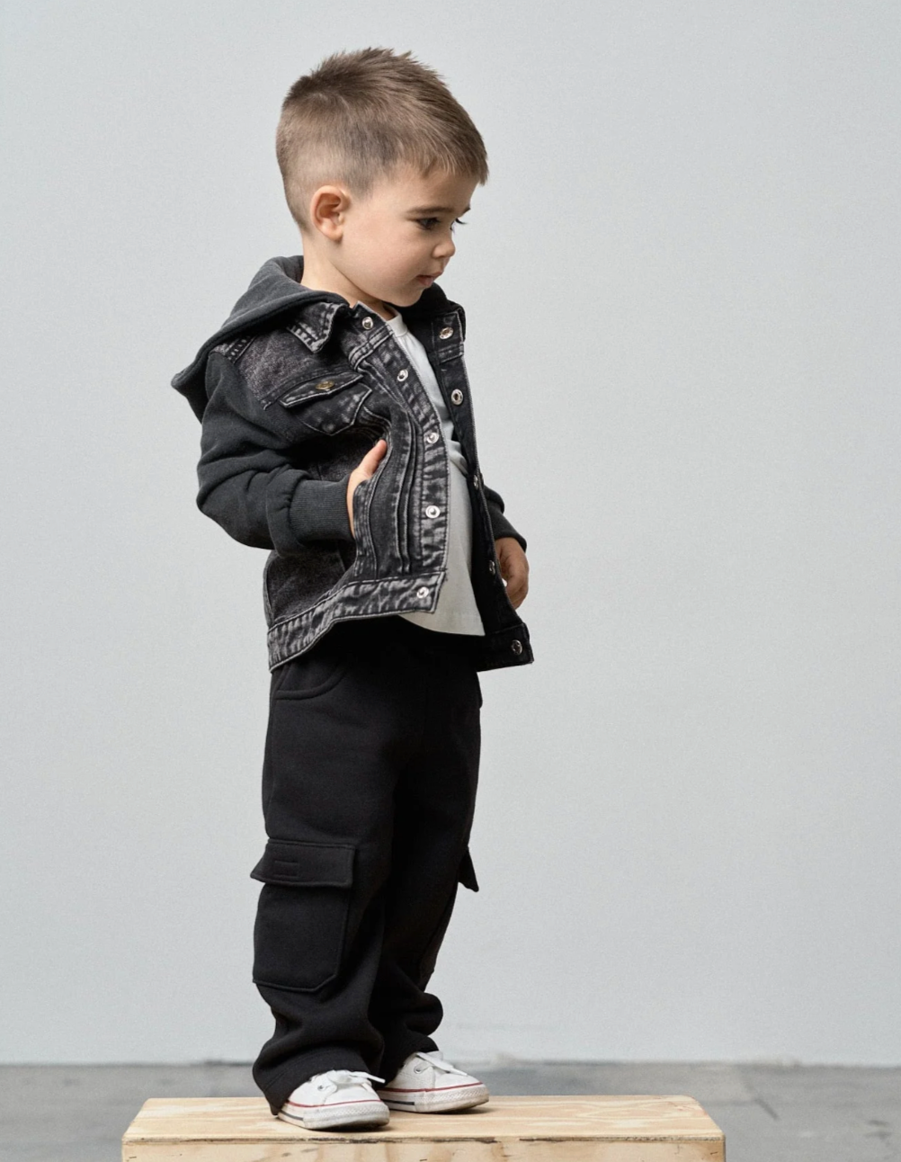 Little Bipsy - Cargo Sweatpants in Black