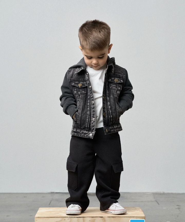 Little Bipsy - Cargo Sweatpants in Black