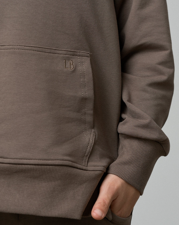 Little Bipsy - Quarter Zip Pullover in Cocoa