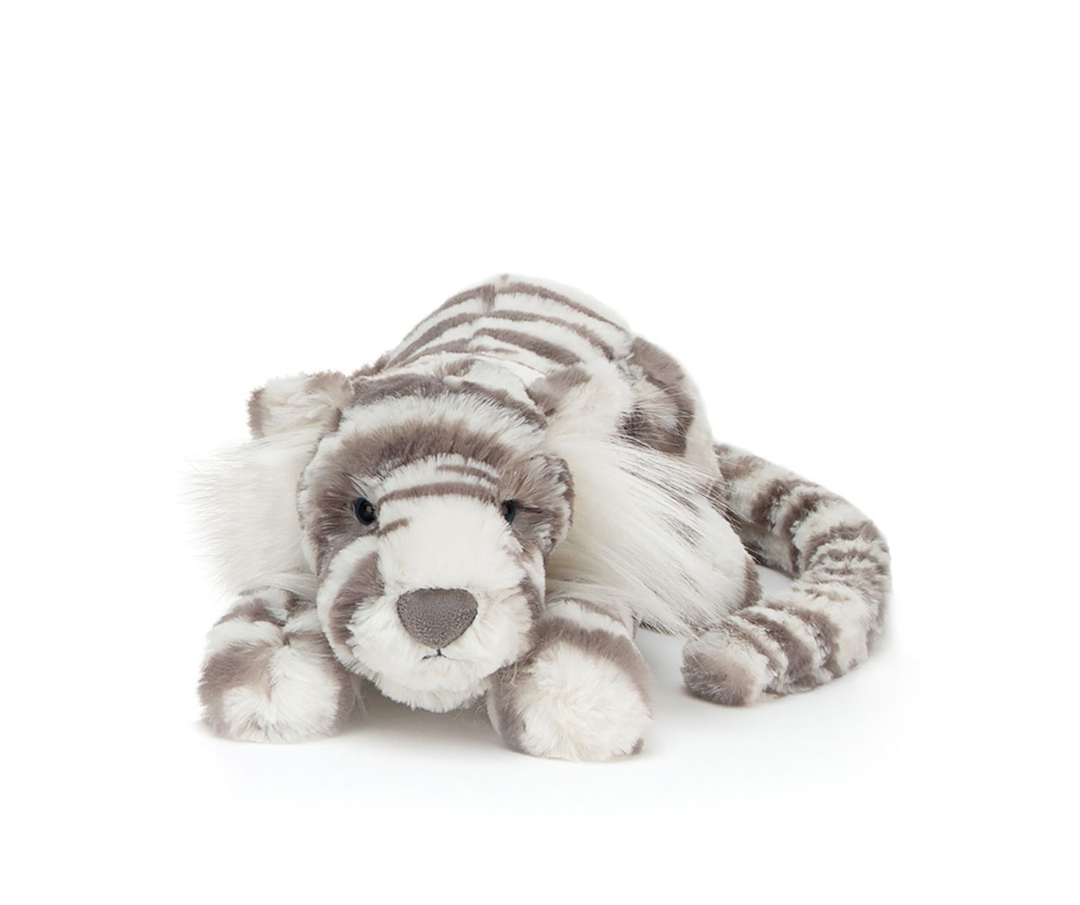 Jellycat - Little Sacha Snow Tiger - 9"