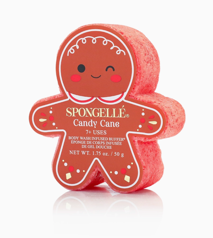 Spongelle Candy Cane holiday sponge