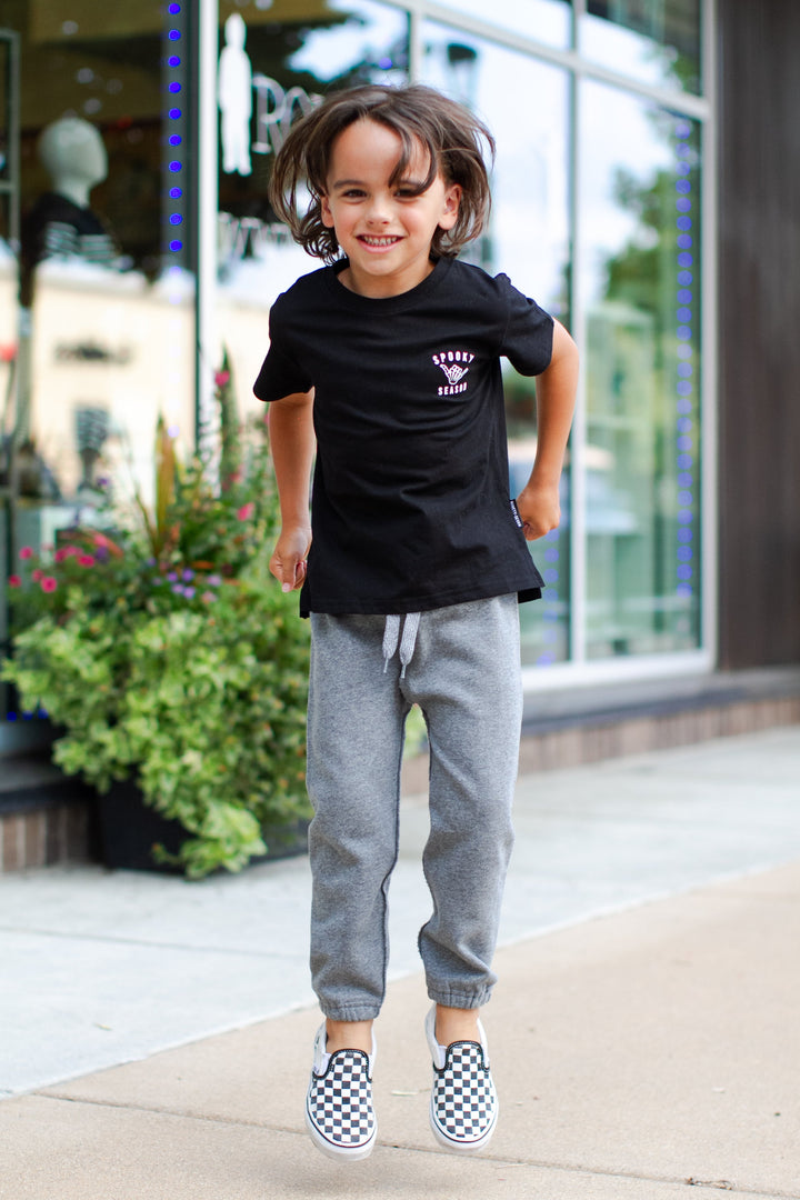 Spooky Season kid tshirt black