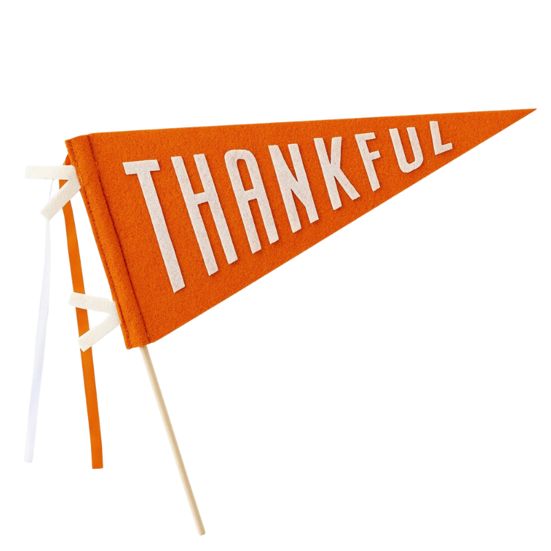 Thankful thanksgiving felt banner centerpiece