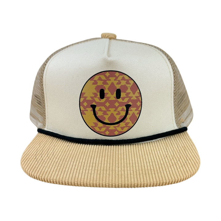 Tiny Whales - Happy Camper Trucker Hat in Pollen/Natural
